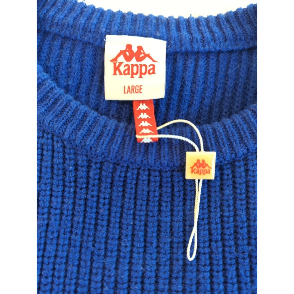 Kappa Royal Blue Ribbed Crewneck Sweater
